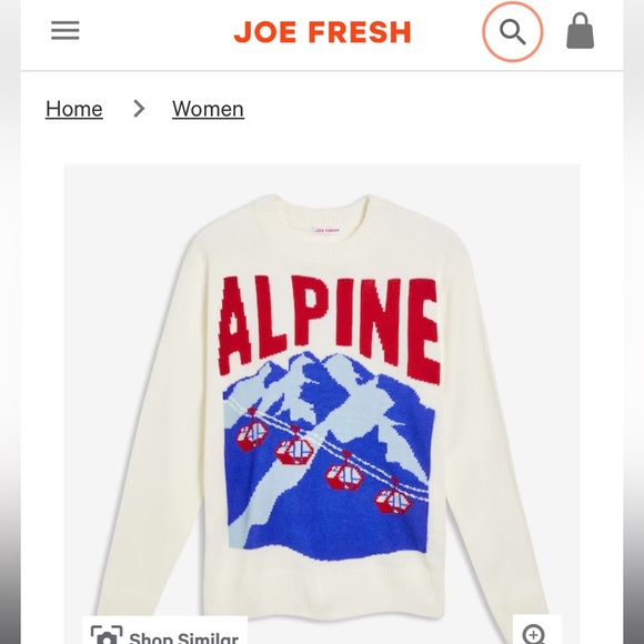 ISO Joe Fresh Alpine Apres Ski Sweater - Picture 1 of 1
